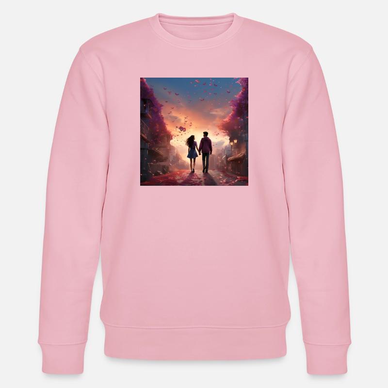 Marche d’amour du soir - Sweat bio CHANGER Stanley/Stella Unisexe - rose pâle
