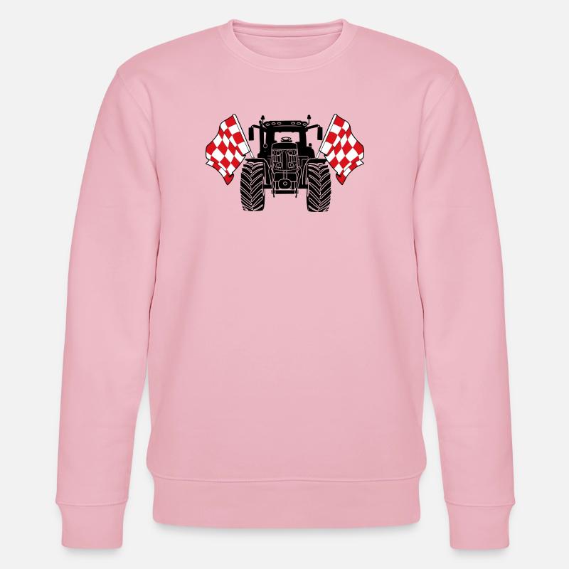 Brabant_Tractor_Pride - Stanley/Stella CHANGER Unisex Organic Sweatshirt - cotton pink