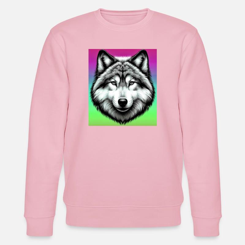 Wolf - Stanley/Stella CHANGER Unisex Organic Sweatshirt - cotton pink