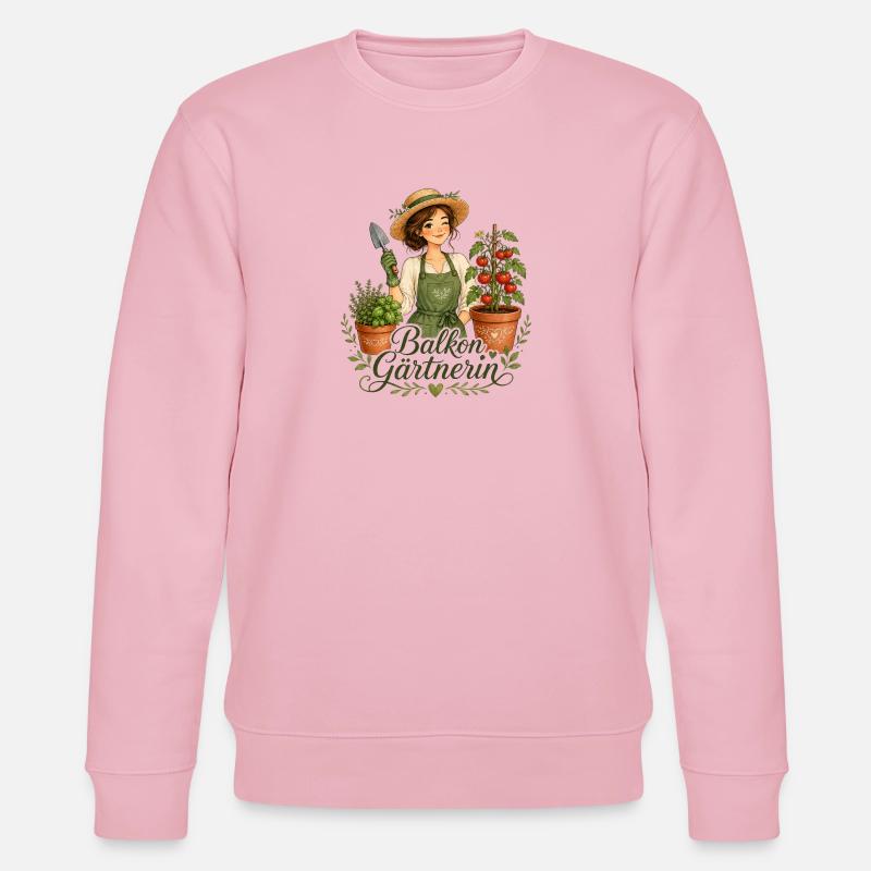 Balkon Gärtnerin - Stanley/Stella Unisex Bio-Sweatshirt CHANGER - Hellrosa