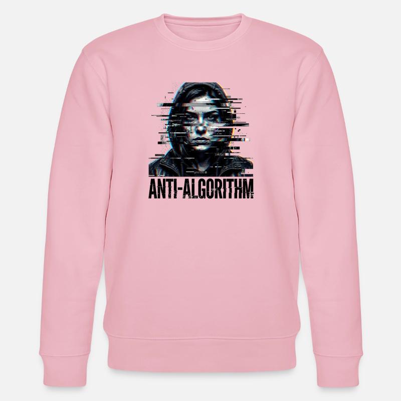 Anti Algorithm Digital - Stanley/Stella CHANGER Unisex Organic Sweatshirt - cotton pink