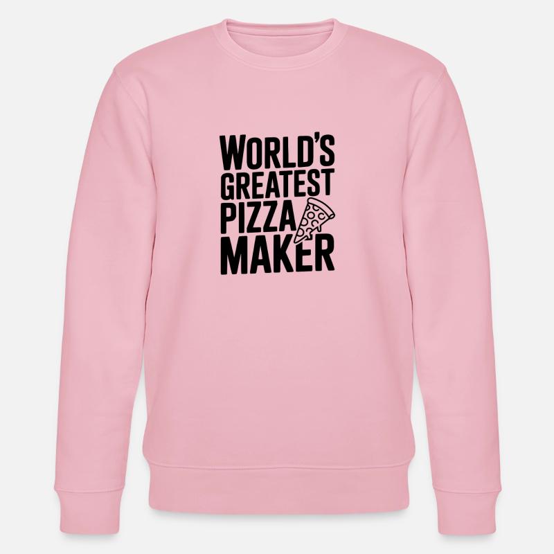 World's Greatest Pizza Maker - Stanley/Stella CHANGER Unisex Organic Sweatshirt - cotton pink
