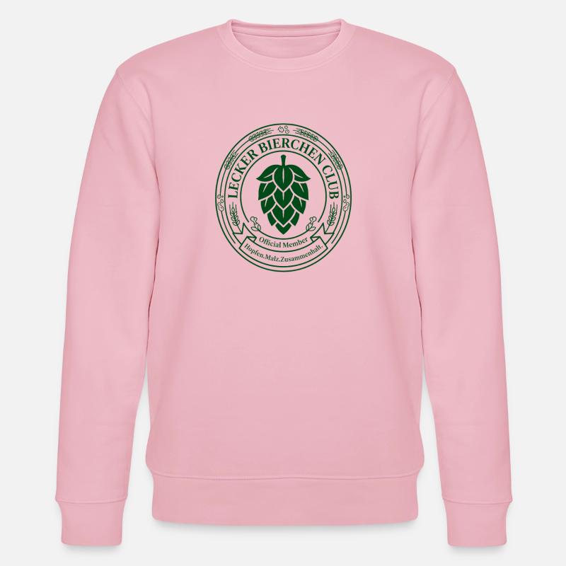 Lecker Bierchen Club Hopfen Bier - Stanley/Stella Unisex Bio-Sweatshirt CHANGER  - Hellrosa