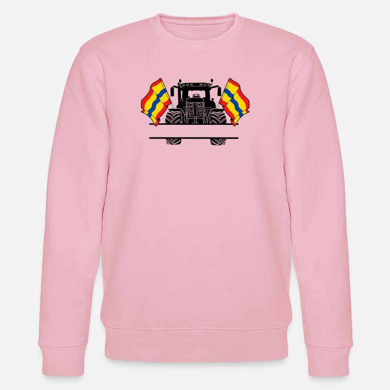 Overijssel_Tractor_Custom_Edition - Stanley/Stella CHANGER Unisex Organic Sweatshirt - cotton pink