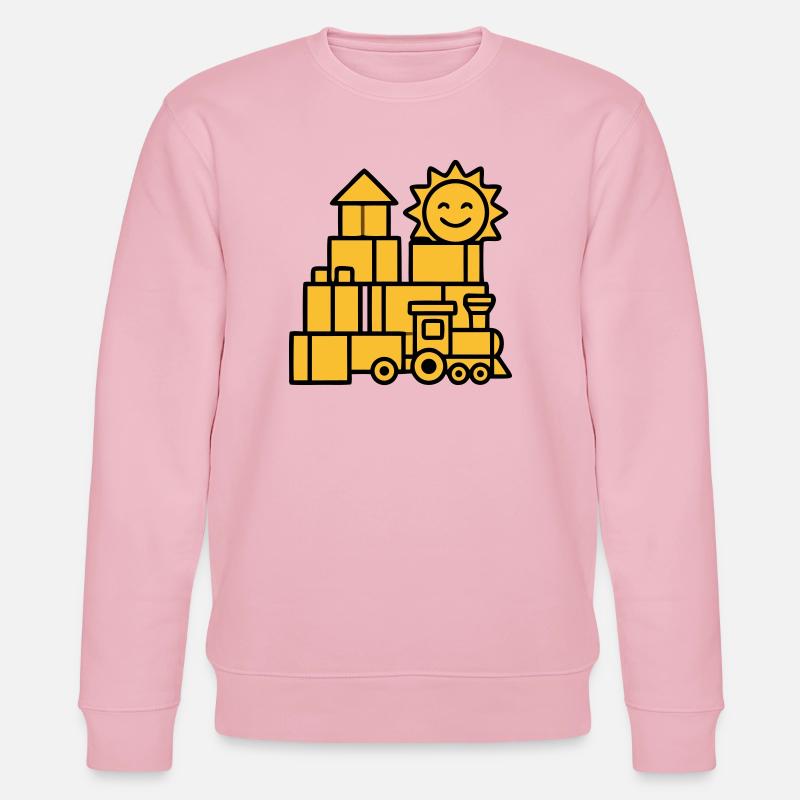 Jouets ferroviaires Blocs de construction - Sweat bio CHANGER Stanley/Stella Unisexe - rose pâle