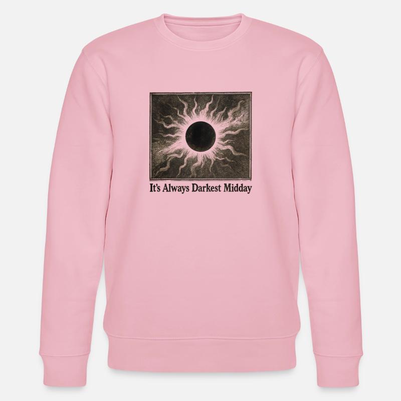 Darkest Noon | Solar eclipse - Stanley/Stella CHANGER Unisex Organic Sweatshirt - cotton pink