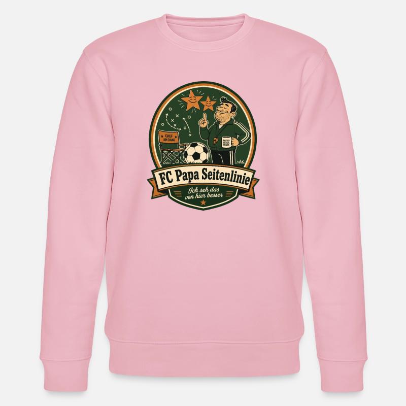 FC Papa Sideline - Stanley/Stella CHANGER Unisex Organic Sweatshirt - cotton pink