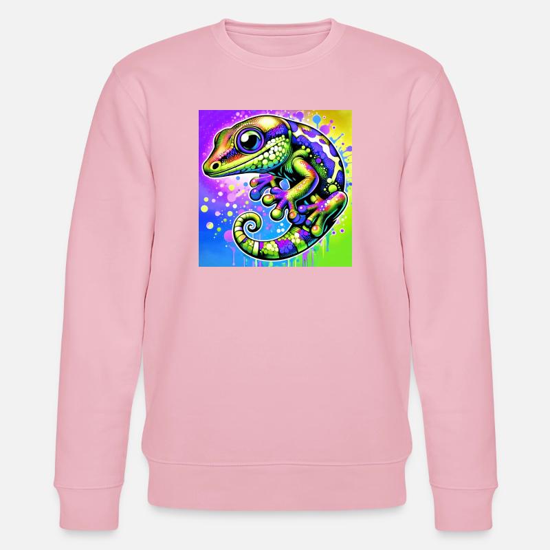 Gecko - Stanley/Stella Unisex Bio-Sweatshirt CHANGER - Hellrosa