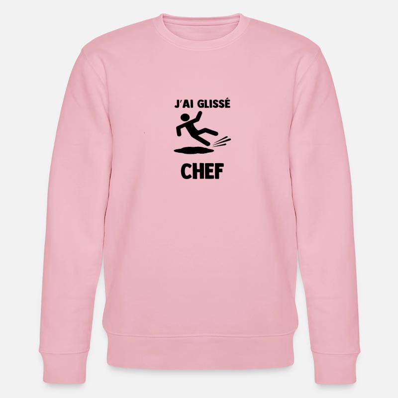 glisse_chef - Sweat bio CHANGER Stanley/Stella Unisexe - rose pâle