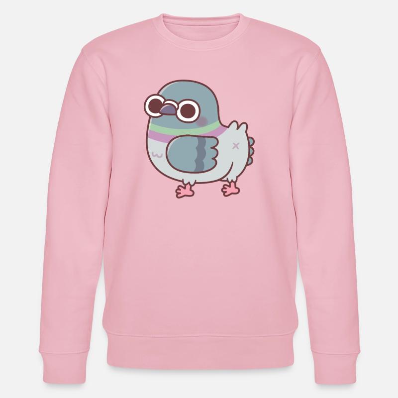 Niedlicher Dicker Taubenpo - Stanley/Stella Unisex Bio-Sweatshirt CHANGER  - Hellrosa