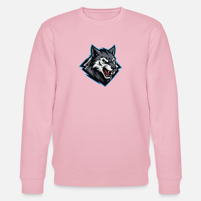 Wolfsangriff Logo - Stanley/Stella Unisex Bio-Sweatshirt CHANGER - Hellrosa