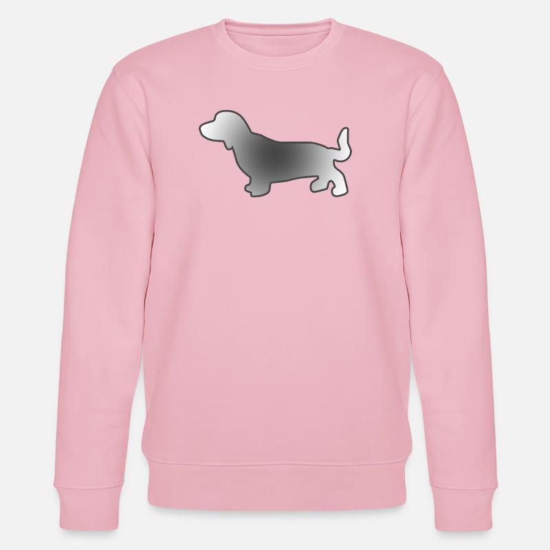 Dachshund - Stanley/Stella CHANGER Unisex Organic Sweatshirt - cotton pink