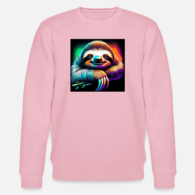 Faultier - Stanley/Stella Unisex Bio-Sweatshirt CHANGER - Hellrosa