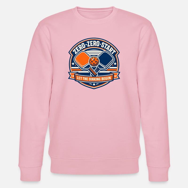 Zero-Zero-Start Drinking Badge - Stanley/Stella CHANGER Unisex Organic Sweatshirt - cotton pink