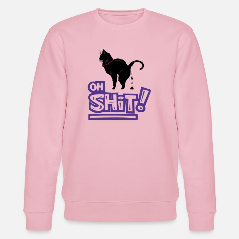 Kat Oh merde Graffiti Exclamation - Sweat bio CHANGER Stanley/Stella Unisexe - rose pâle