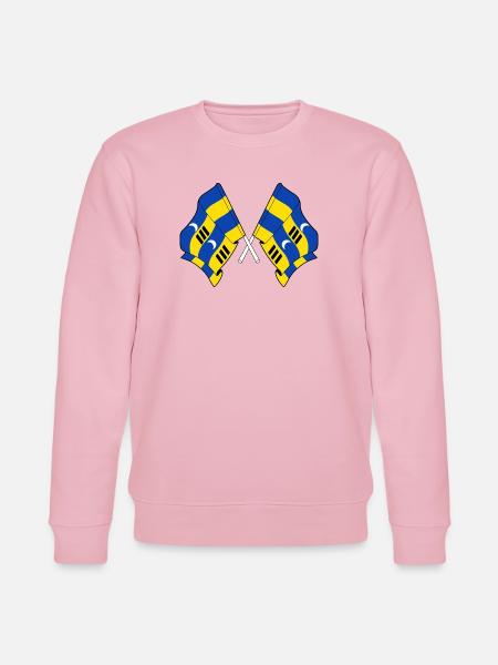 Crossed Ameland Flags – Island Pride - Stanley/Stella CHANGER Unisex Organic Sweatshirt - cotton pink