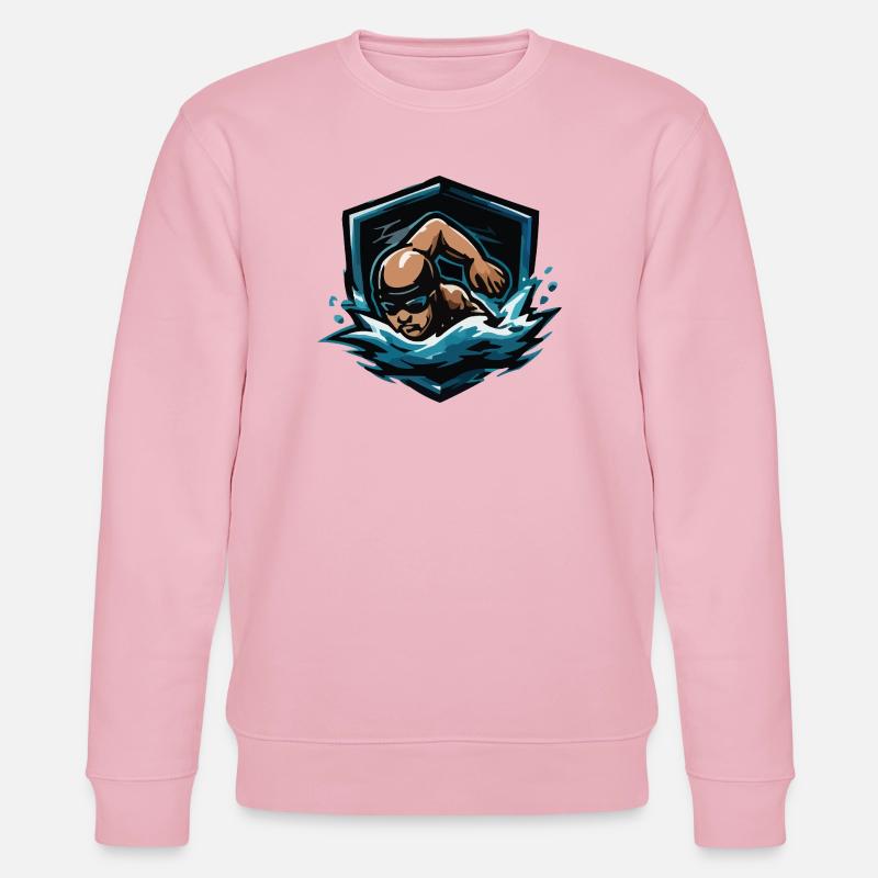 Wasserhelden Sprint - Stanley/Stella Unisex Bio-Sweatshirt CHANGER  - Hellrosa