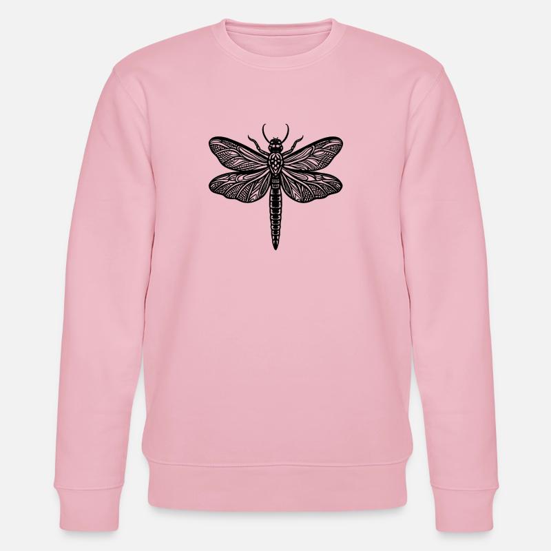 Dragonfly - Stanley/Stella CHANGER Unisex Organic Sweatshirt - cotton pink