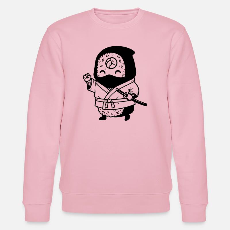 Sushi Samurai Kawaii - Stanley/Stella Unisex Bio-Sweatshirt CHANGER  - Hellrosa