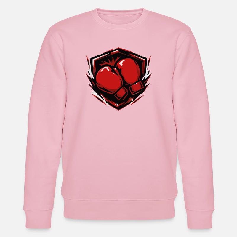 Bouclier des gants de boxe - Sweat bio CHANGER Stanley/Stella Unisexe - rose pâle