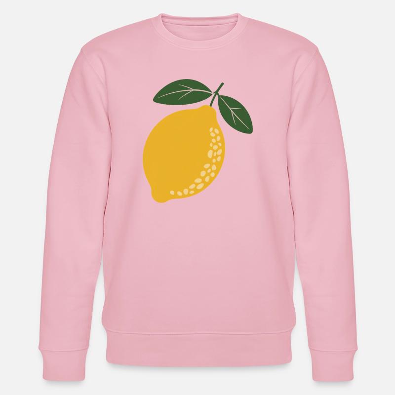 Lemon Grove Botanical - Stanley/Stella CHANGER Unisex Organic Sweatshirt - cotton pink