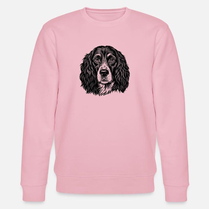 English Springer - Stanley/Stella Unisex Bio-Sweatshirt CHANGER  - Hellrosa