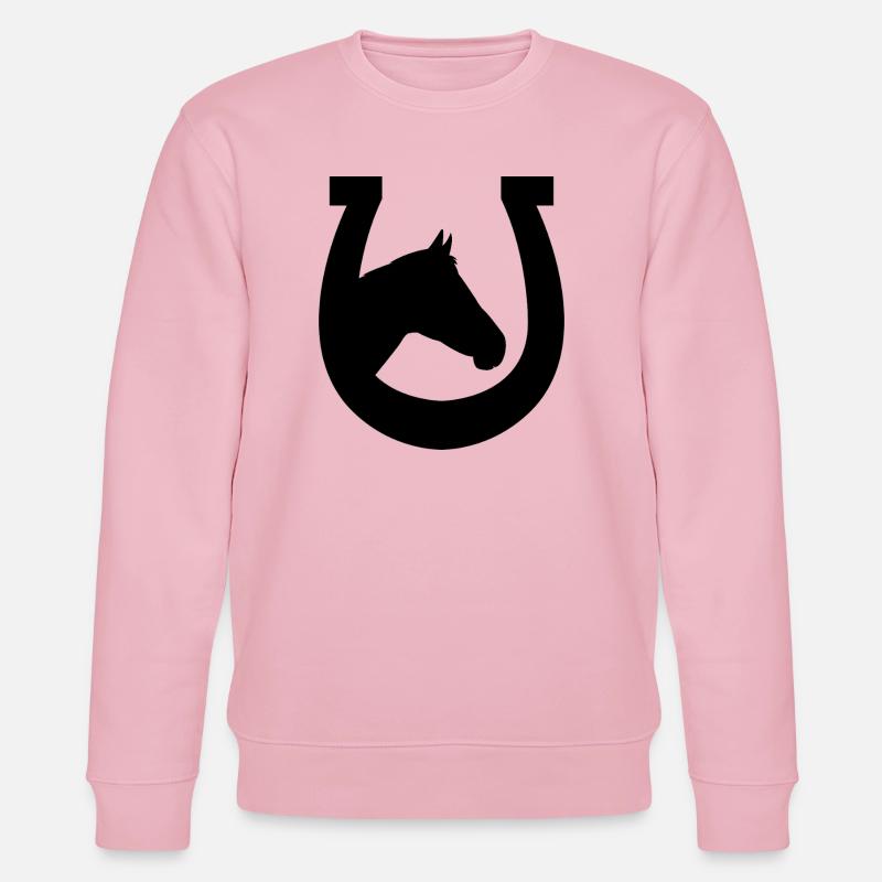 horseshoe - Stanley/Stella CHANGER Unisex Organic Sweatshirt - cotton pink