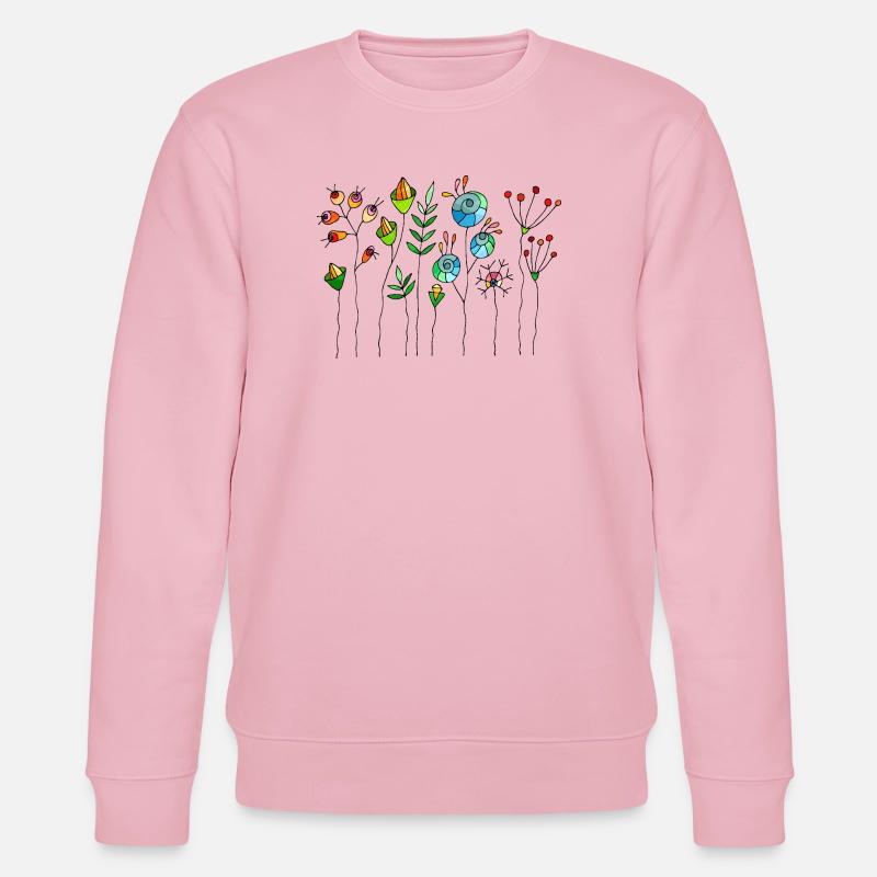 Fleur - Sweat bio CHANGER Stanley/Stella Unisexe - rose pâle