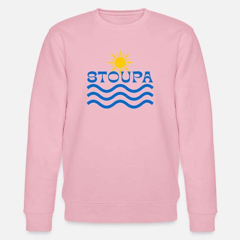 Vagues de Soleil de Stoupa - Sweat bio CHANGER Stanley/Stella Unisexe - rose pâle