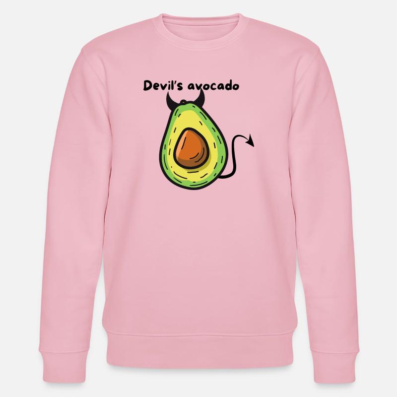 Avocat Démon Pop Cartoon - Sweat bio CHANGER Stanley/Stella Unisexe - rose pâle