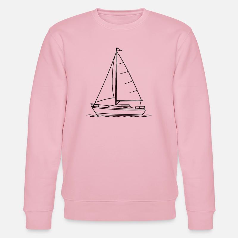 Segelboot - Stanley/Stella Unisex Bio-Sweatshirt CHANGER - Hellrosa