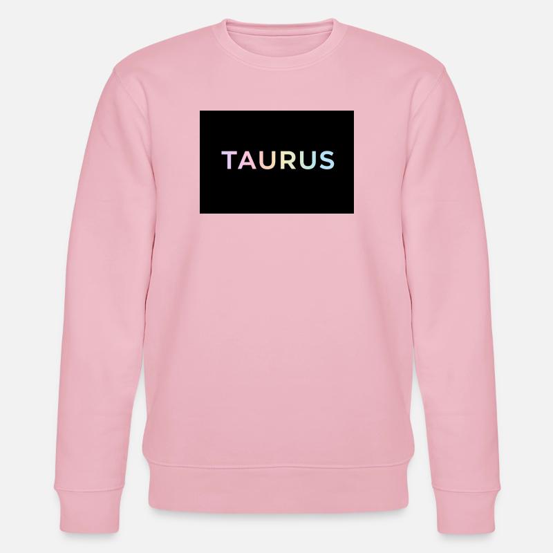 Taurus Gradient Typography - Stanley/Stella CHANGER Unisex Organic Sweatshirt - cotton pink