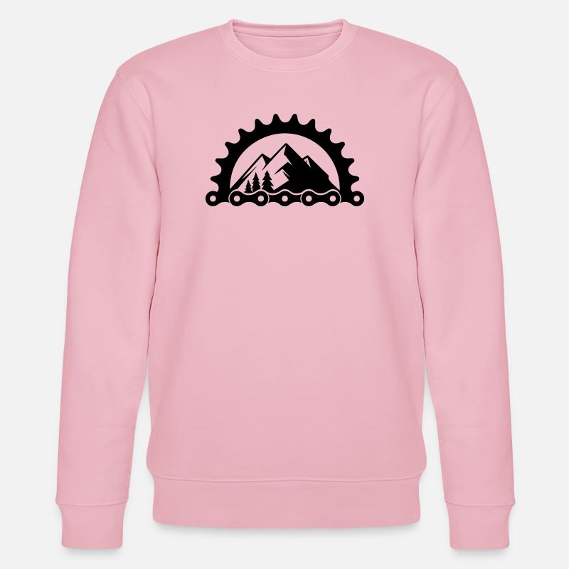 VTT Vélo – Logo du plateau - Sweat bio CHANGER Stanley/Stella Unisexe - rose pâle