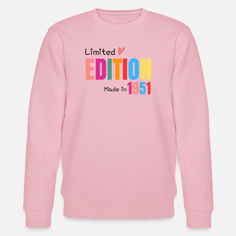 Limitierte Auflage Hergestellt 1951 - Stanley/Stella Unisex Bio-Sweatshirt CHANGER  - Hellrosa