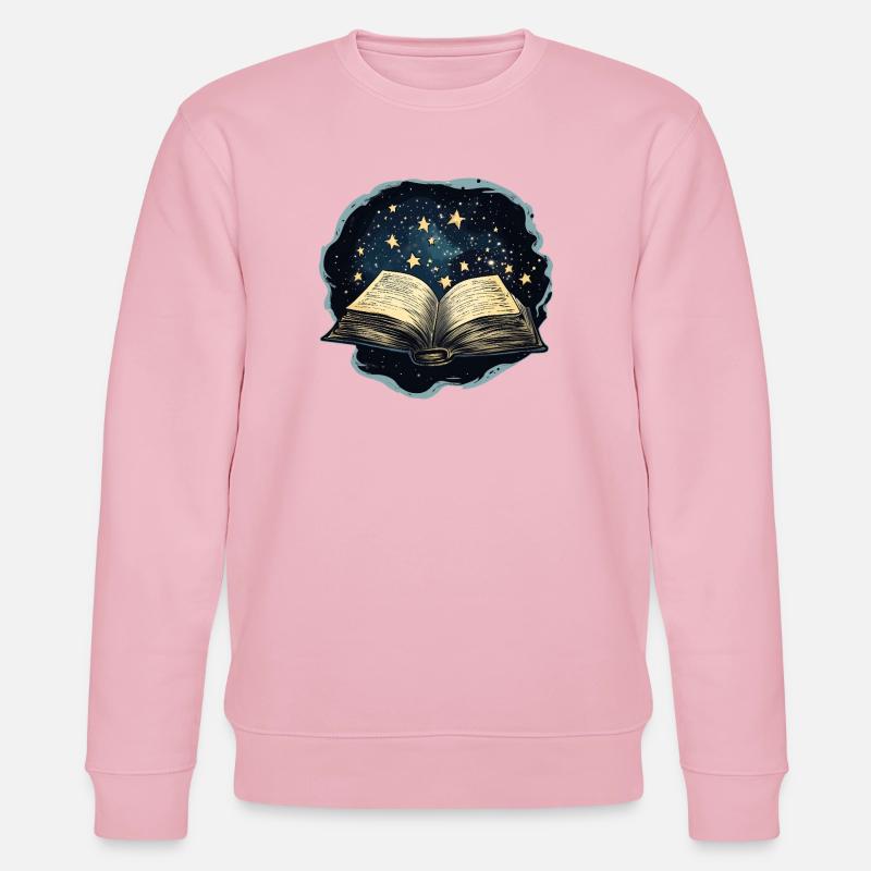 Livre avec des étoiles - Sweat bio CHANGER Stanley/Stella Unisexe - rose pâle