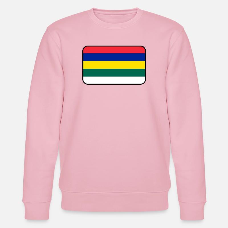 Terschelling-Flaggenlogo – Inselkleidung - Stanley/Stella Unisex Bio-Sweatshirt CHANGER - Hellrosa