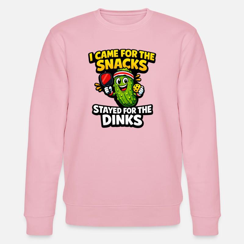 Gurkenheld: Snacks statt Dinks - Stanley/Stella Unisex Bio-Sweatshirt CHANGER  - Hellrosa
