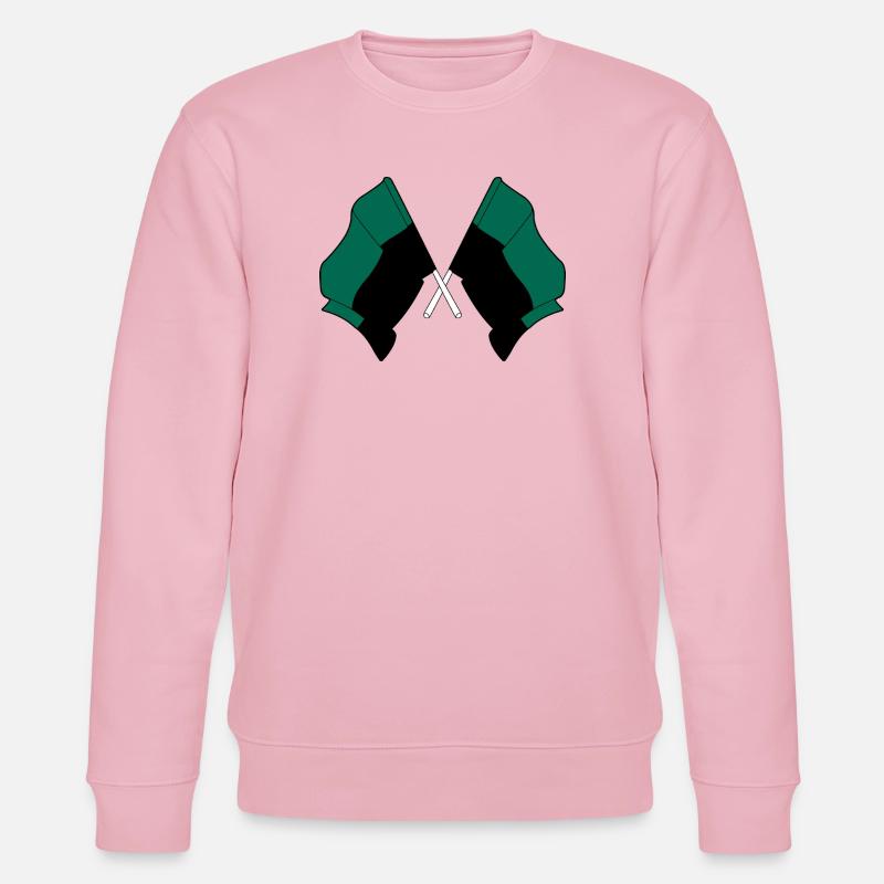 Texel Crossed Flags – Island Pride - Stanley/Stella Unisex Bio-Sweatshirt CHANGER  - Hellrosa