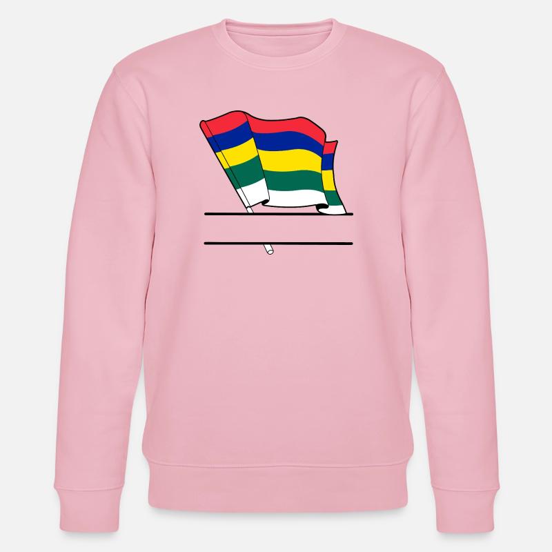 Terschelling-Flagge – Individuelles Inseldesign - Stanley/Stella Unisex Bio-Sweatshirt CHANGER - Hellrosa