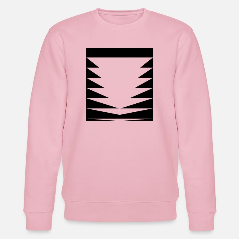 Dreiecks-Musterdesign - Stanley/Stella Unisex Bio-Sweatshirt CHANGER - Hellrosa