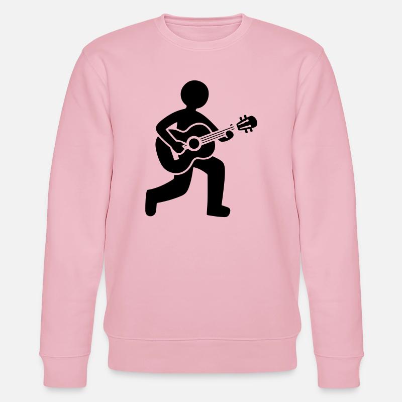 Gitarrist Akustische Gitarre - Stanley/Stella Unisex Bio-Sweatshirt CHANGER  - Hellrosa