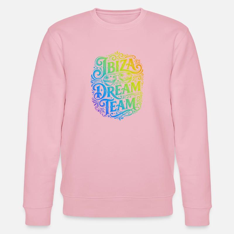 Ibiza Dream Team Bunt - Stanley/Stella Unisex Bio-Sweatshirt CHANGER  - Hellrosa