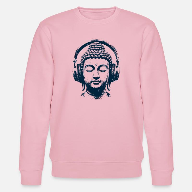 Zen Buddha - Stanley/Stella CHANGER Unisex Organic Sweatshirt - cotton pink