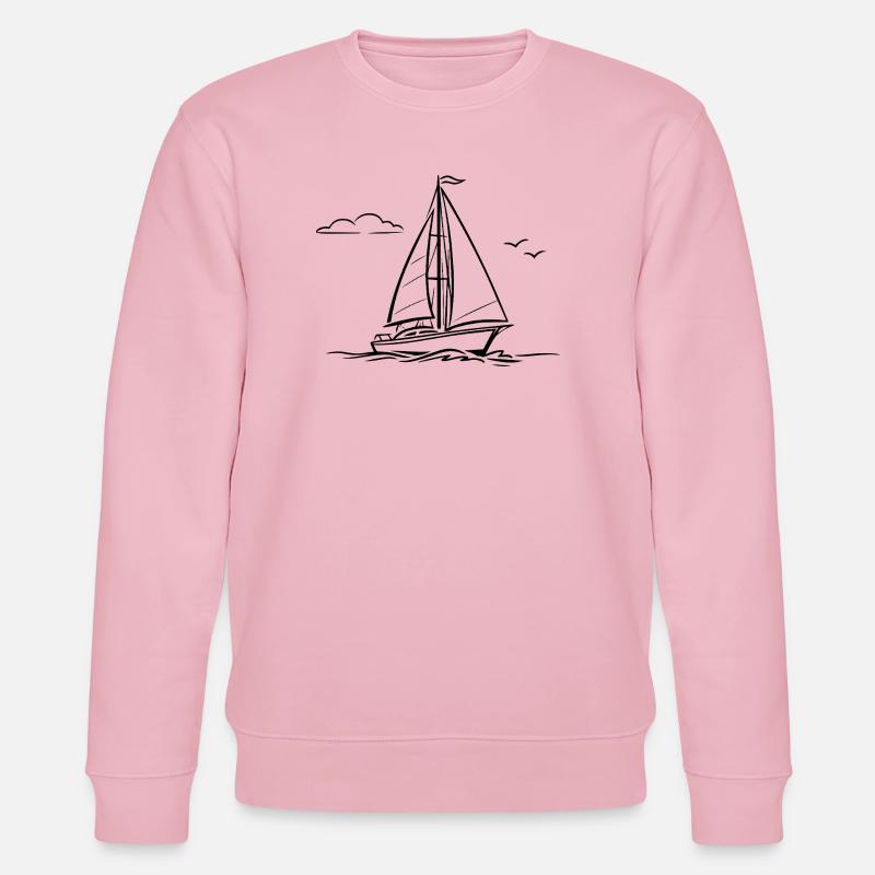 Segelboot - Stanley/Stella Unisex Bio-Sweatshirt CHANGER - Hellrosa