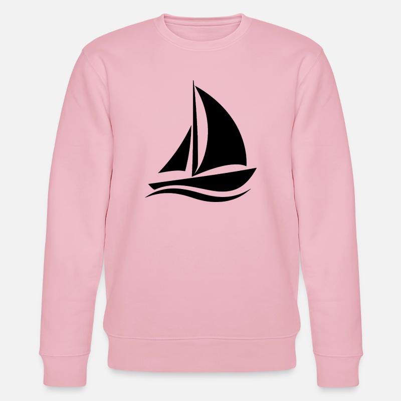 Segelboot - Stanley/Stella Unisex Bio-Sweatshirt CHANGER - Hellrosa