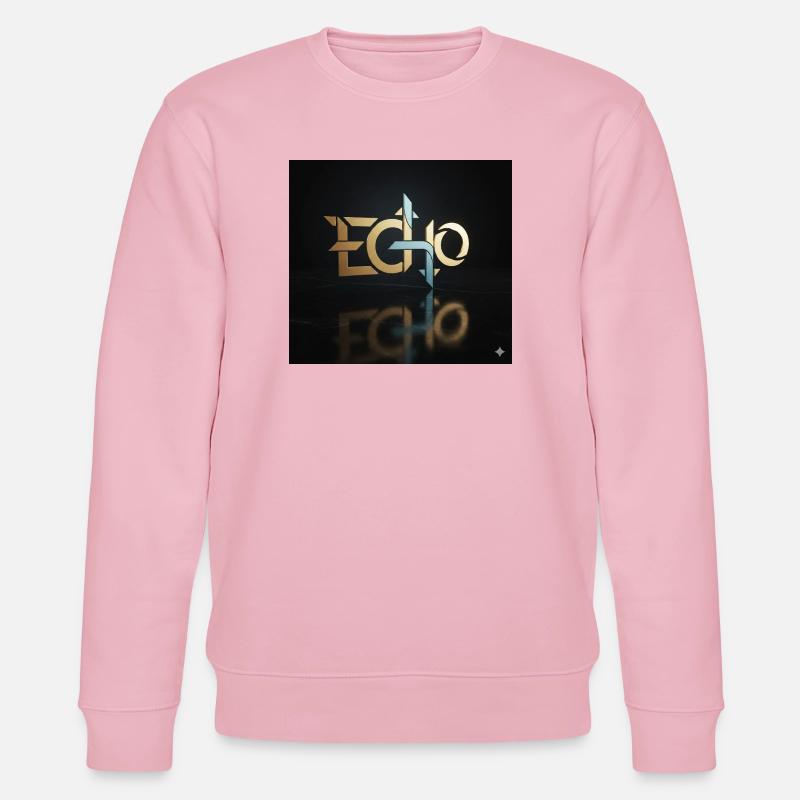 Jeu de lumière Echo Geometry - Sweat bio CHANGER Stanley/Stella Unisexe - rose pâle