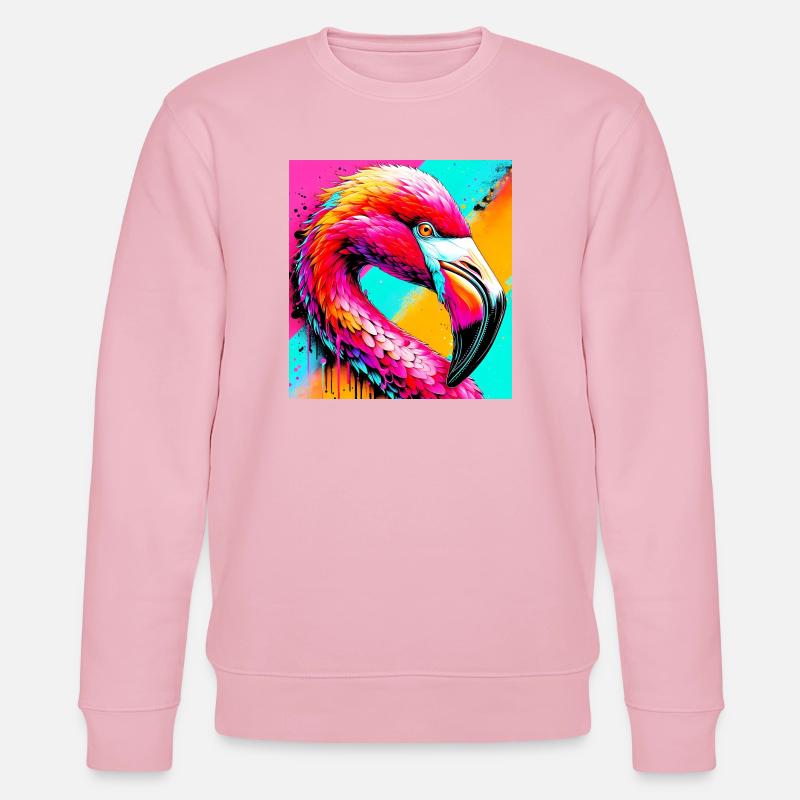 Flamant - Sweat bio CHANGER Stanley/Stella Unisexe - rose pâle