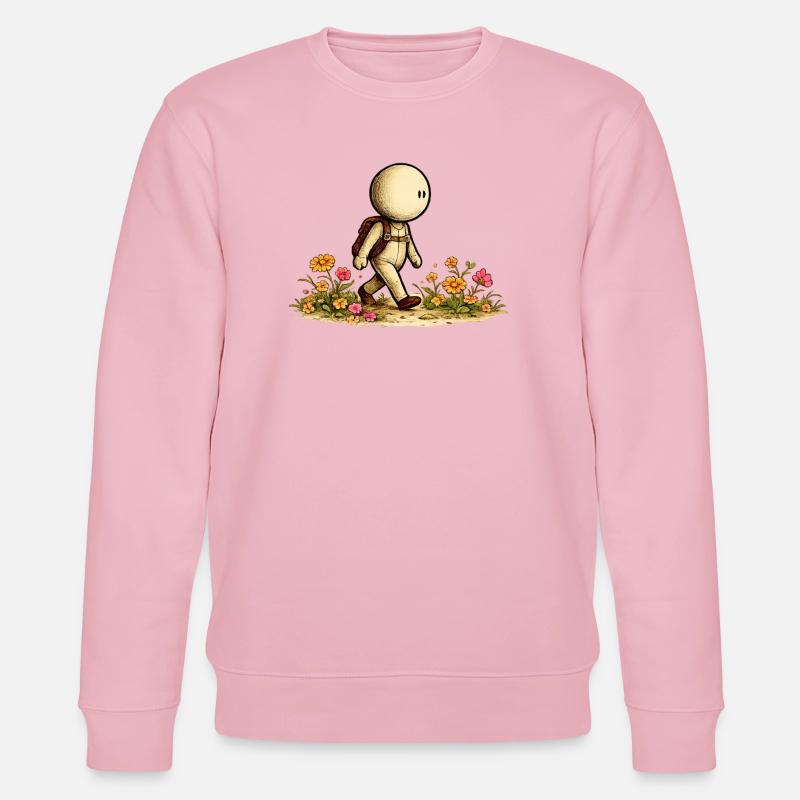 Der kleine Gedanke | Wanderer - Stanley/Stella Unisex Bio-Sweatshirt CHANGER  - Hellrosa