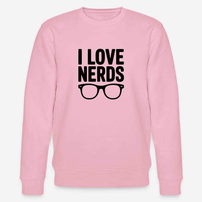 J’adore les nerds - Sweat bio CHANGER Stanley/Stella Unisexe - rose pâle