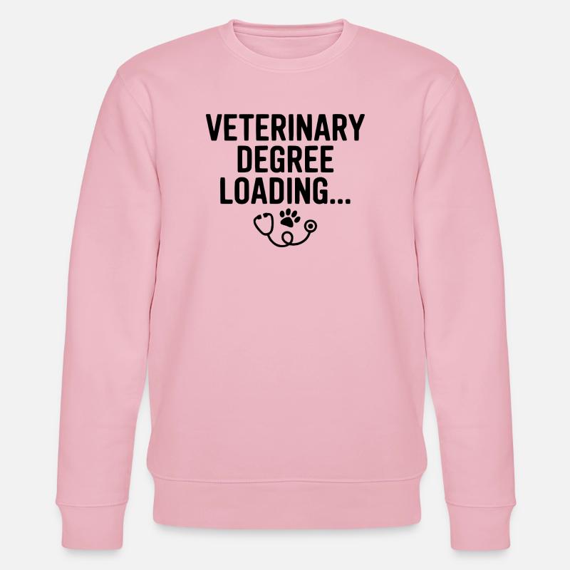 Veterinary Degree Loading... - Stanley/Stella CHANGER Unisex Organic Sweatshirt - cotton pink